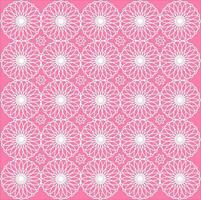 patroon met wit bloemen Aan roze achtergrond vector