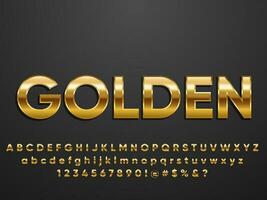 goud luxe realistisch 3d tekst effect vector