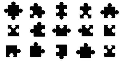 een stuk van decoupeerzaag puzzel icoon silhouet uitbreiding inpluggen icoon vector