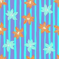 schattig gestileerde knop bloemen achtergrond. abstract bloem naadloos patroon in gemakkelijk stijl. vector