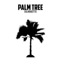 palm boom silhouet vector voorraad illustratie