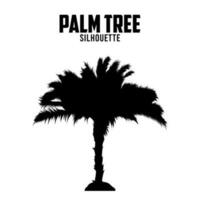 palm boom silhouet vector voorraad illustratie