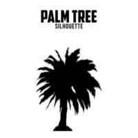 palm boom silhouet vector voorraad illustratie