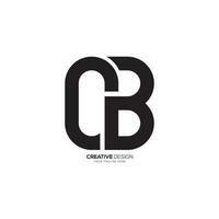 modern vorm brief cb of bc creatief monogram logo. c logo. b logo vector