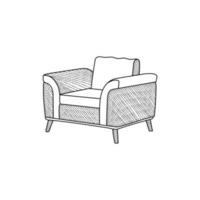 stoel meubilair wijnoogst logo, meubilair logo ontwerp sjabloon vector