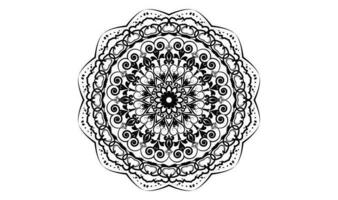 minimaal mandala achtergrond ontwerp sjabloon vector