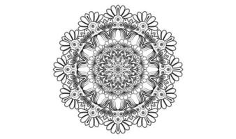 bloemen mandala achtergrond ontwerpsjabloon vector