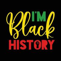 ik ben zwart geschiedenis shirt, juneteenth shirt, zwart Dames, zwart geschiedenis, blm, vieren juni, zwart leven, 1865 gratis, juneteenth overhemd afdrukken sjabloon vector