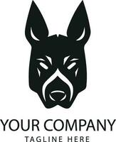 vector modern gezicht logo van huisdier hond