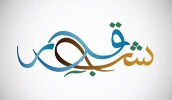 Urdu schoonschrift van sjabbe e qadr Islamitisch schoonschrift geïsoleerd Aan wit achtergrond vector illustratie