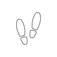 hand- getrokken kinderen tekening vector illustratie voetafdruk schoenen tekenfilm geïsoleerd
