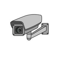 kinderen tekening vector illustratie cctv camera vector vlak tekenfilm geïsoleerd