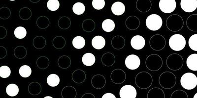 donkergroene vector sjabloon met cirkels glitter abstracte illustratie met kleurrijke druppels patroon voor zakelijke advertenties