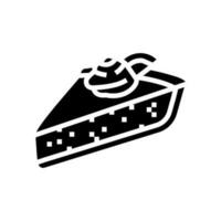 sleutel limoen taart plak zoet voedsel glyph icoon vector illustratie