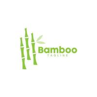 bamboe logo, panda voedsel groen fabriek vector, gemakkelijk minimalistische ontwerp, illustratie element sjabloon vector