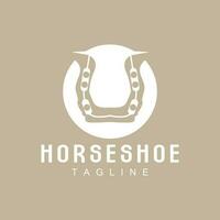 hoefijzer logo, cowboy paard vector, icoon ontwerp symbool sjabloon vector