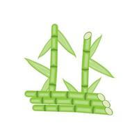 bamboe logo, panda voedsel groen fabriek vector, gemakkelijk minimalistische ontwerp, illustratie element sjabloon vector