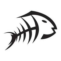 visgraat logo vector illustratie ontwerp sjabloon.