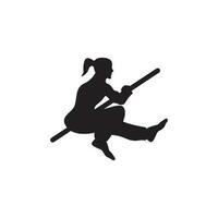 kungfu symbool pictogram, logo illustratie vector sjabloon.