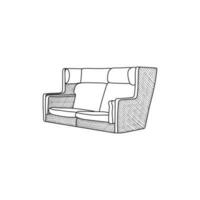 sofa icoon vector illustratie ontwerp sjabloon, logo voor uw bedrijf