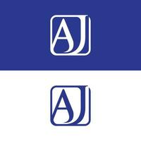 aj eerste vector logo ontwerp sjabloon, modern en elegantie logo ontwerp voor uw bedrijf