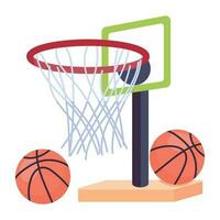 modieus basketbal netto vector