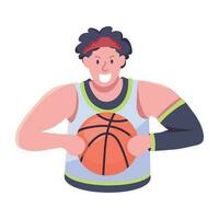 modieus basketbal truc vector