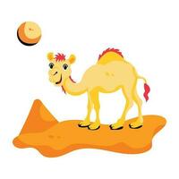 modieus woestijn kameel vector