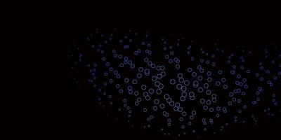 donkerblauwe vectorachtergrond met stippen kleurrijke illustratie met gradiëntstippen in het patroon van de natuurstijl voor boekjes-folders vector