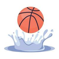 modieus basketbal plons vector