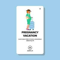 zwangerschap vakantie vector
