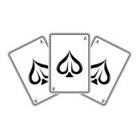 casino poker wijnoogst logo, vector diamanten, ace, harten en schoppen, poker club het gokken spel ontwerp