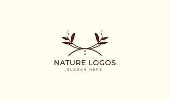 natuurlijk en biologisch logo modern ontwerp. natuurlijk logo voor branding, zakelijke identiteit en bedrijf kaart vector