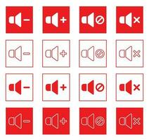 media speler pictogrammen set. media speler icoon. vector