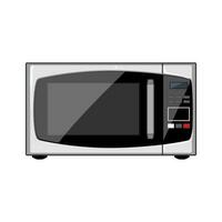 koken magnetronoven keuken tekenfilm vector illustratie