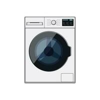 wassen het wassen machine tekenfilm vector illustratie