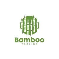 bamboe logo, panda voedsel groen fabriek vector, gemakkelijk minimalistische ontwerp, illustratie element sjabloon vector