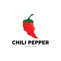 Chili logo, en pittig rood Chili, tuin planten vector, silhouet illustratie symbool vector
