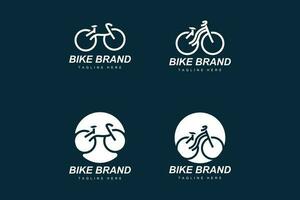 fiets logo. fiets sport Afdeling vector, gemakkelijk minimalistische vervoer ontwerp, sjabloon, silhouet vector