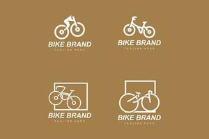 fiets logo. fiets sport Afdeling vector, gemakkelijk minimalistische vervoer ontwerp, sjabloon, silhouet vector