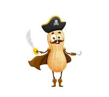tekenfilm halloween pinda piraat vector karakter