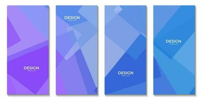 abstract brochures meetkundig blauw en Purper achtergrond vector