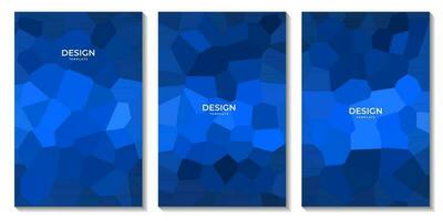 abstract blauw flyers meetkundig kleurrijk achtergrond vector