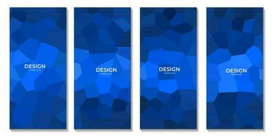 abstract blauw brochures meetkundig kleurrijk achtergrond vector