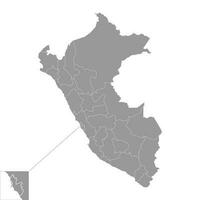 callao kaart, regio in Peru. vector illustratie.