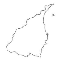 yilan provincie kaart, provincie van de republiek van China, Taiwan. vector illustratie.