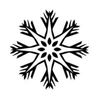 mooi Kerstmis sneeuwvlok vector