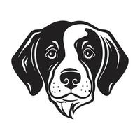 mooi hond silhouet - generatief ai vector