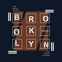 Brooklyn abstract, typografie ontwerp vector, grafisch illustratie, voor t overhemd vector