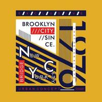 Brooklyn vector t overhemd afdrukken, typografie grafisch ontwerp, en andere gebruik